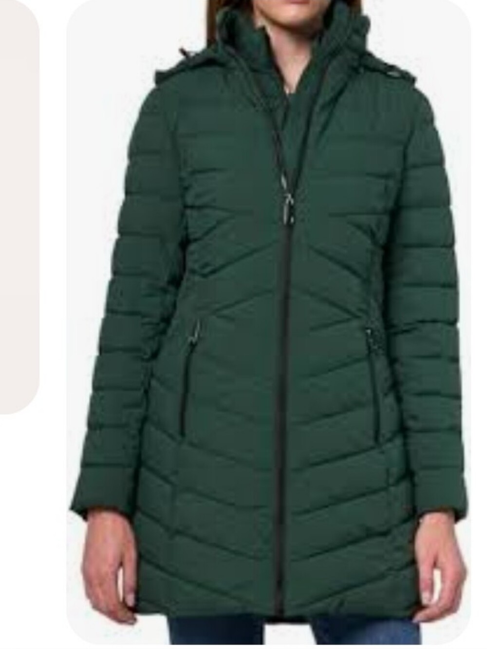 Nautica Puffer Jacket Size XL Green Winter Coat